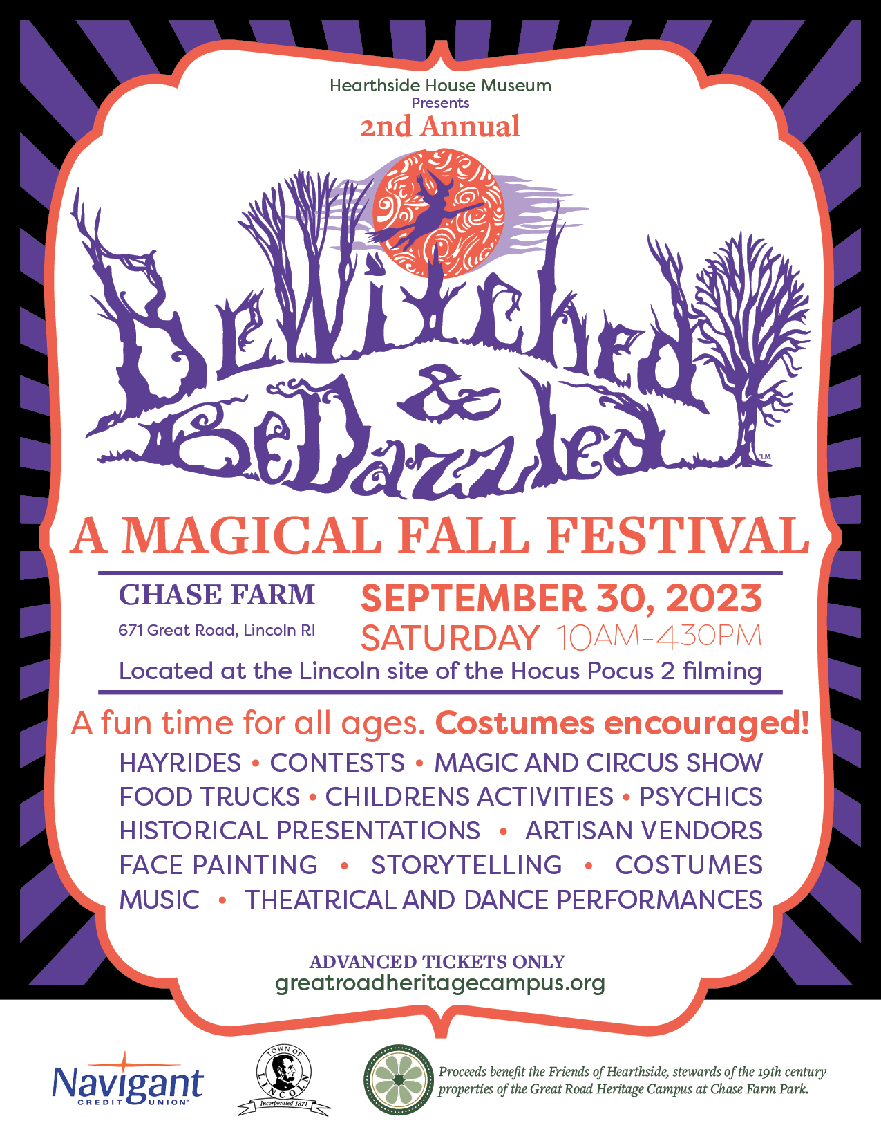 Flyer Design advertising the 2nd annual BeWitched & BeDazzled Fall Festival