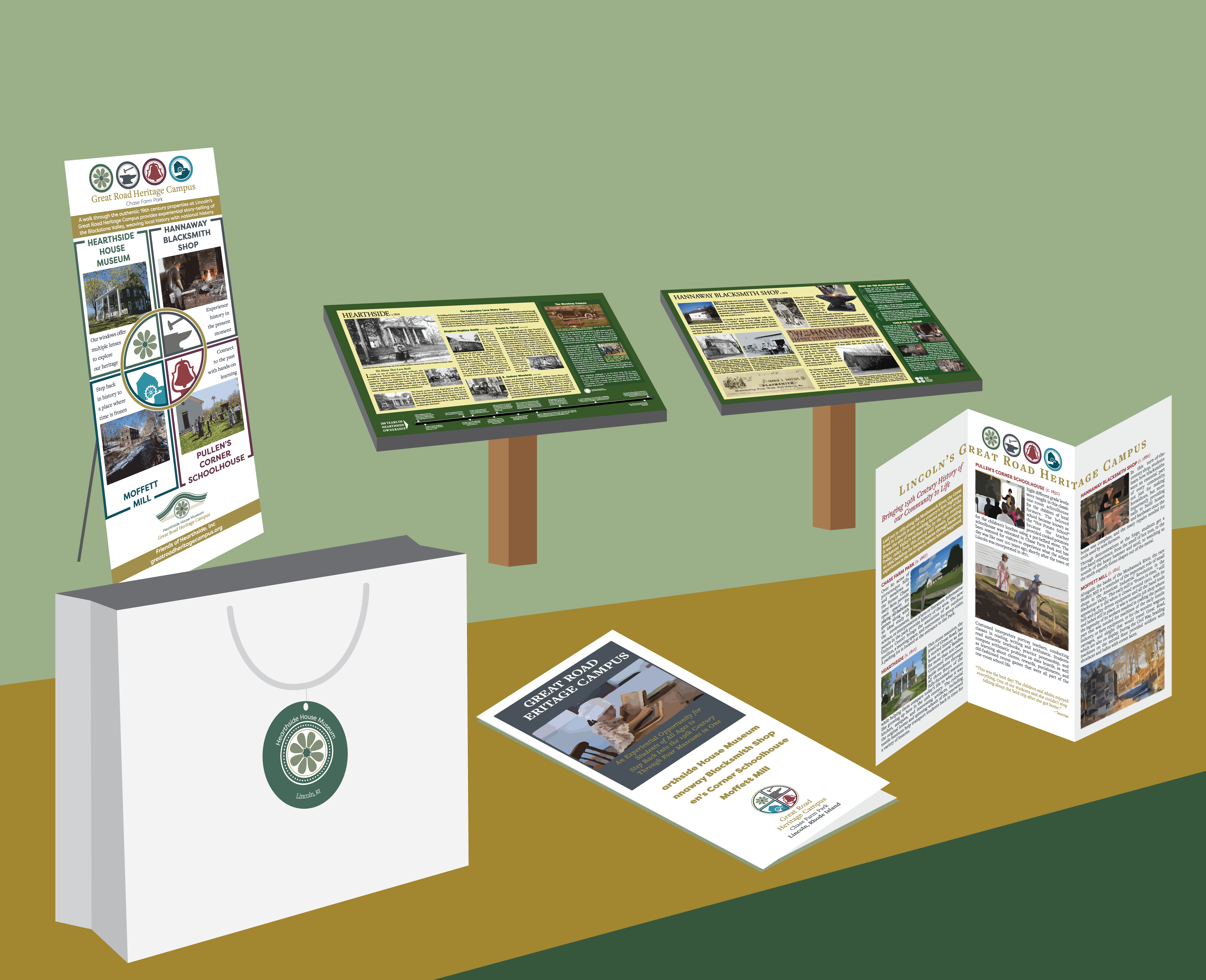 Mockup of Projects for the Friends of Hearthside